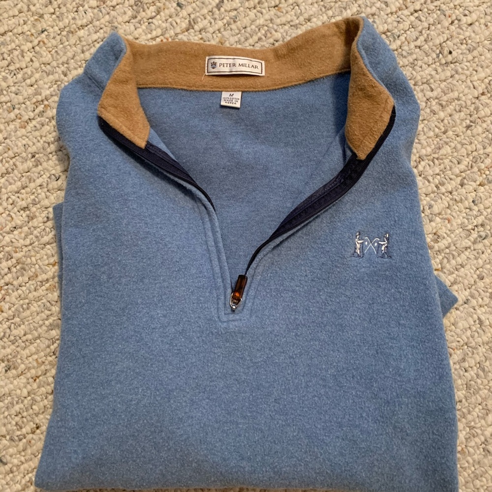 Peter Millar Fleece Quarterzip- BARELY WORN